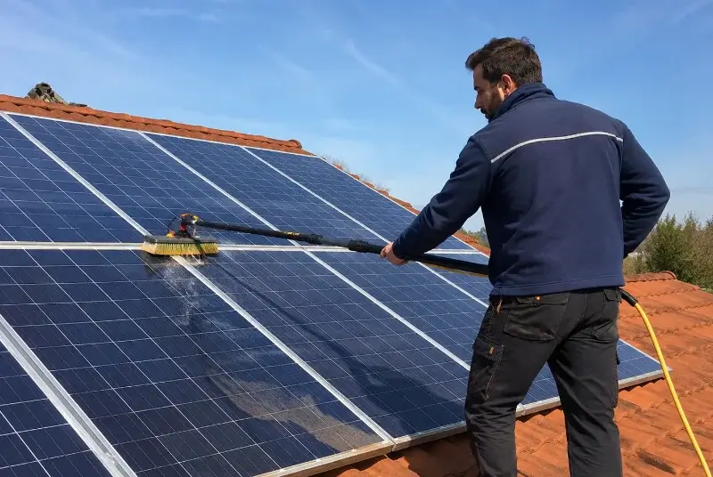 Nettoyage et entretien de panneaux solaires à Prailles-La Couarde